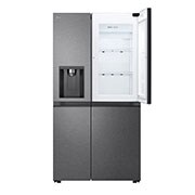 LG 641L Door in Door™ Side by Side (Matte Black), Energiklasse E, Vann/isdispenser uten vanntilkobling, Smart Diagnosis™ , Front Open without Food, GSJC41EPPE, thumbnail 3