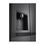 LG 641L Door in Door™ Side by Side (Matte Black), Energiklasse E, Vann/isdispenser uten vanntilkobling, Smart Diagnosis™ , Dispenser view, GSJC41EPPE, thumbnail 11