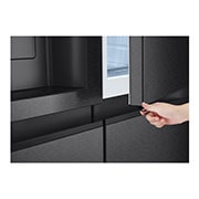 LG 641L Door in Door™ Side by Side (Matte Black), Energiklasse E, Vann/isdispenser uten vanntilkobling, Smart Diagnosis™ , Right Side, GSJC41EPPE, thumbnail 12