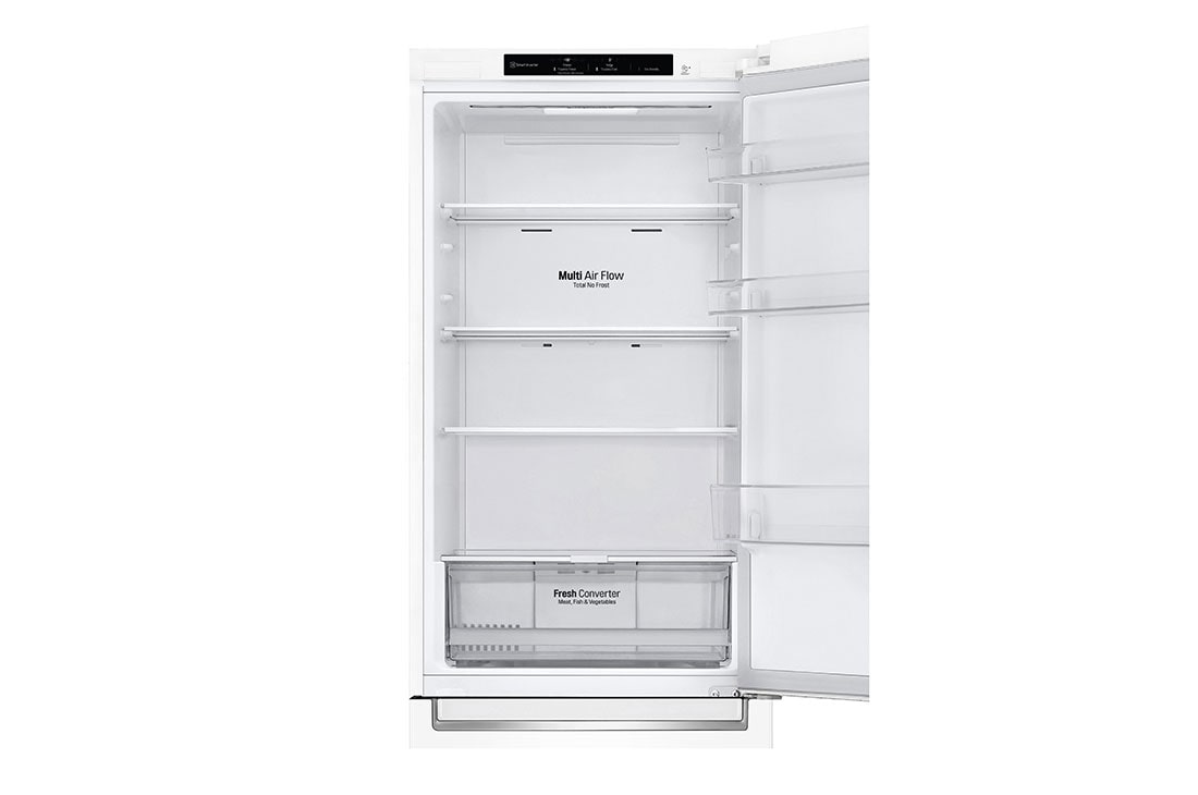 LG GBP61SWPGN 1.86M 341L Kombiskap(Hvit) - Energiklasse D, Door Cooling™og Smart Diagnosis™, Top open door without food, GBP61SWPGN, thumbnail 10