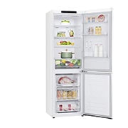 LG GBP61SWPGN 1.86M 341L Kombiskap(Hvit) - Energiklasse D, Door Cooling™og Smart Diagnosis™, Left side all door open with food, GBP61SWPGN, thumbnail 11