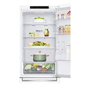 LG GBP61SWPGN 1.86M 341L Kombiskap(Hvit) - Energiklasse D, Door Cooling™og Smart Diagnosis™, Top open door with food, GBP61SWPGN, thumbnail 9