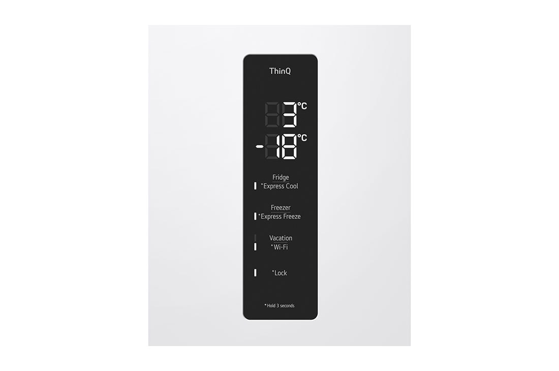 LG 1.86M 344L Kombiskap(Hvit) - Energiklasse E, Nature Fresh, Door Cooling+™ og Smart Diagnosis™, Kanalmat, GBV3100ESW, thumbnail 10