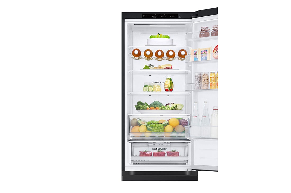 LG 2.03M 387L Kombiskap(Matte Black) - Energiklasse D, Door Cooling™ og Smart Diagnosis™ , Kanal, GBV3200DEP, thumbnail 8