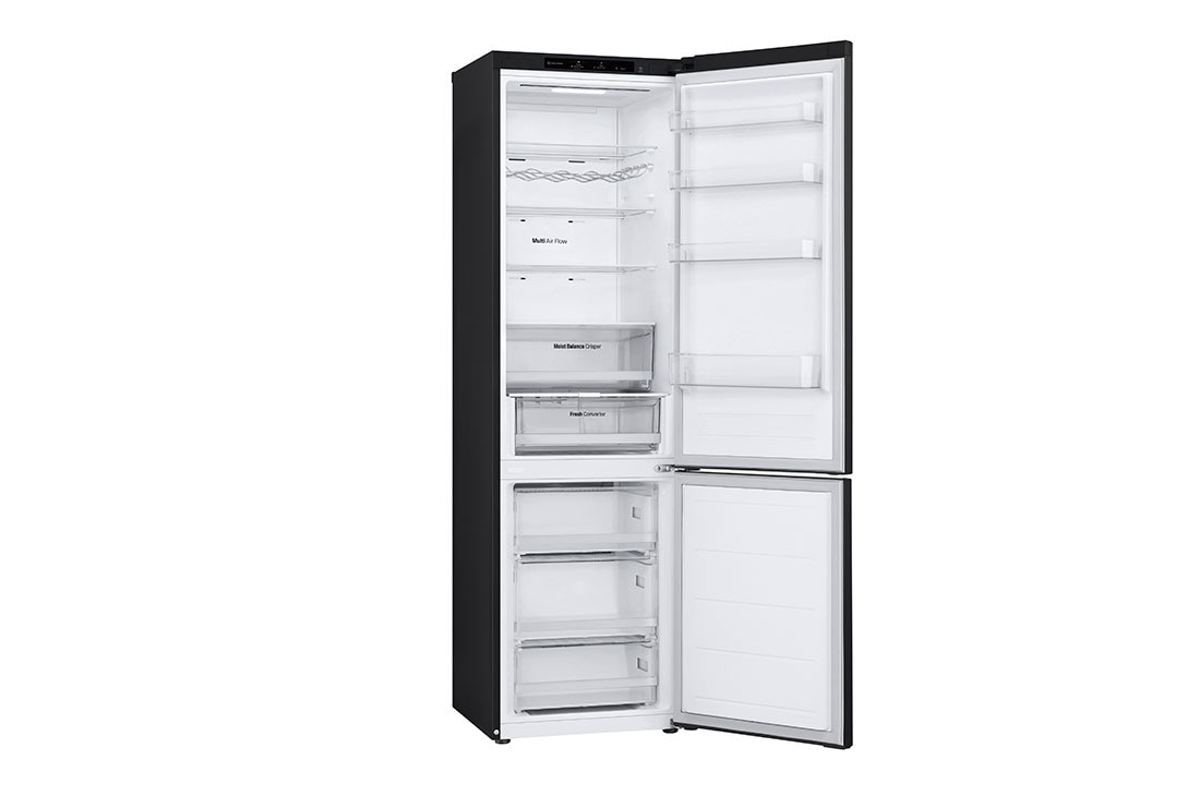 LG 2.03M 387L Kombiskap(Matte Black) - Energiklasse D, Door Cooling™ og Smart Diagnosis™ , Venstre side åpen matvisning, GBV3200DEP, thumbnail 12