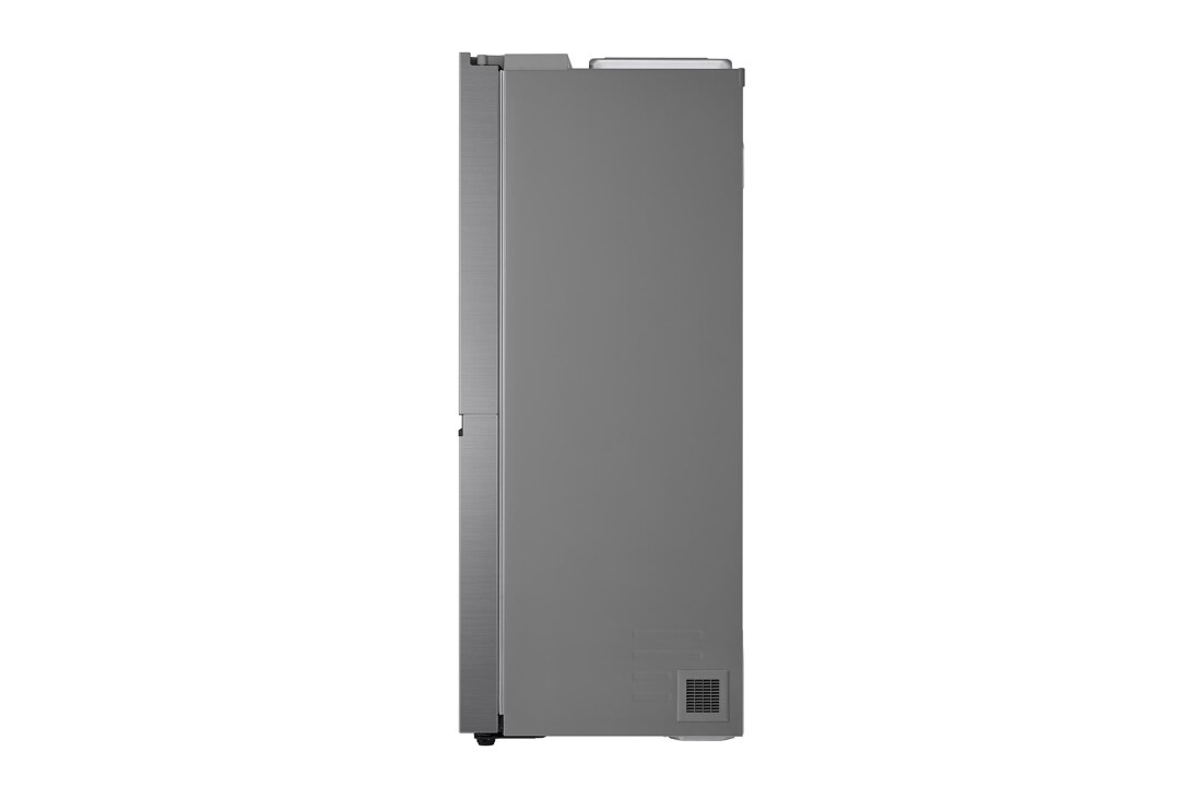LG 635L Side by Side (Shiny Steel), Energiklasse E, Vann/isdispenser med vanntilkobling, Smart Diagnosis™ , side view, GSLV50PZXE, thumbnail 12