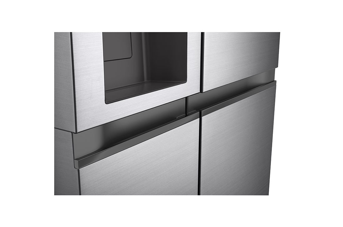 LG 635L Side by Side (Shiny Steel), Energiklasse E, Vann/isdispenser uten vanntilkobling, Smart Diagnosis™ , Perspective, GSLV51PZXE, thumbnail 6