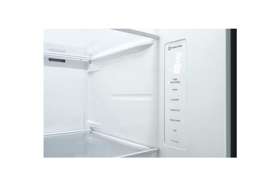 LG 635L Side by Side (Shiny Steel), Energiklasse E, Vann/isdispenser uten vanntilkobling, Smart Diagnosis™ , Lifestyle3, GSLV51PZXE, thumbnail 9