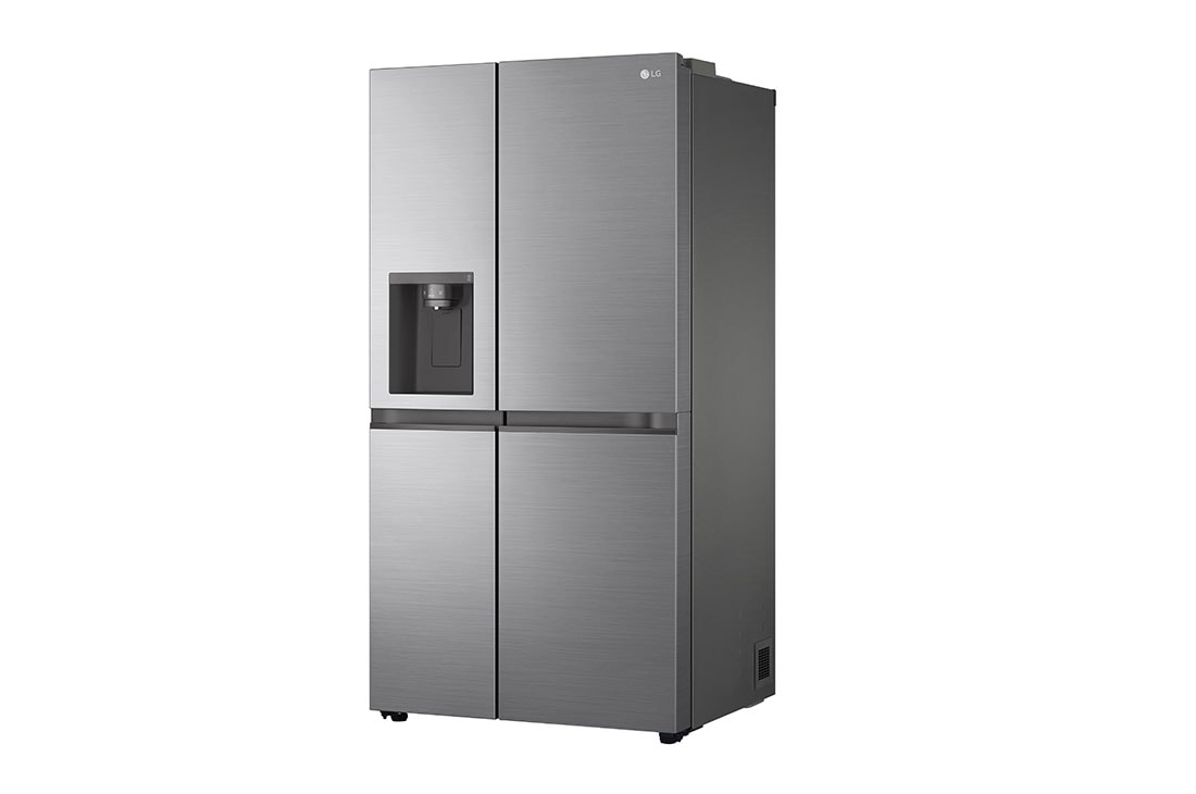 LG 635L Side by Side (Shiny Steel), Energiklasse E, Vann/isdispenser uten vanntilkobling, Smart Diagnosis™ , Right side view, GSLV51PZXE, thumbnail 11