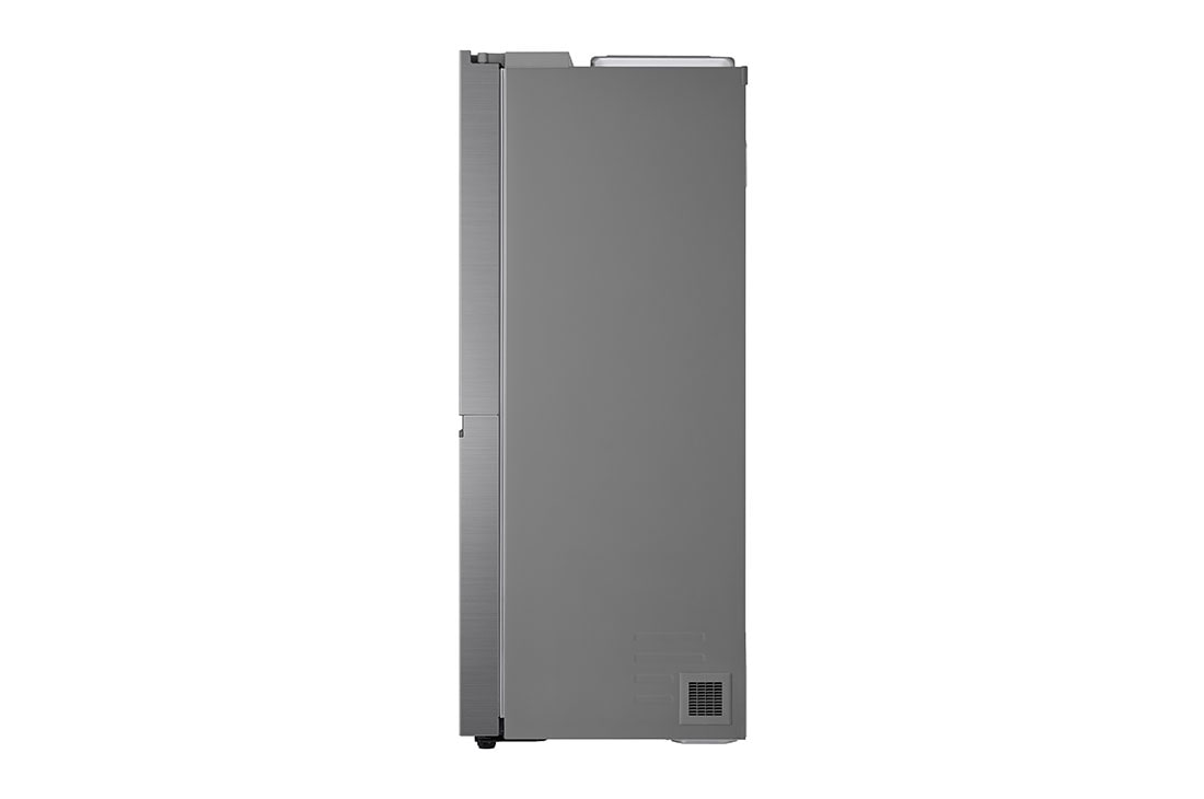 LG 635L Side by Side (Shiny Steel), Energiklasse E, Vann/isdispenser uten vanntilkobling, Smart Diagnosis™ , Side view, GSLV51PZXE, thumbnail 12