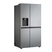 LG 635L Side by Side (Shiny Steel), Energiklasse E, Vann/isdispenser uten vanntilkobling, Smart Diagnosis™ , Left side view, GSLV51PZXE, thumbnail 10
