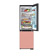 LG 186M 352L Kombiskap(Essence Black) - Energiklasse D, MoodUP™, InstaView™, Nature Fresh, Door Cooling+™ Smart Diagnosis™ med Wi-Fi, M-VB_Mood-Up_GC-V459QGWD_FrontTopOpen_On_Cover_Food, GBG719MDNN, thumbnail 7