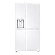 LG 638L Side by Side (Hvit), Energiklasse E, Vann/isdispenser med vanntilkobling, Smart Diagnosis™, Front, GSLC40SWPE, thumbnail 1