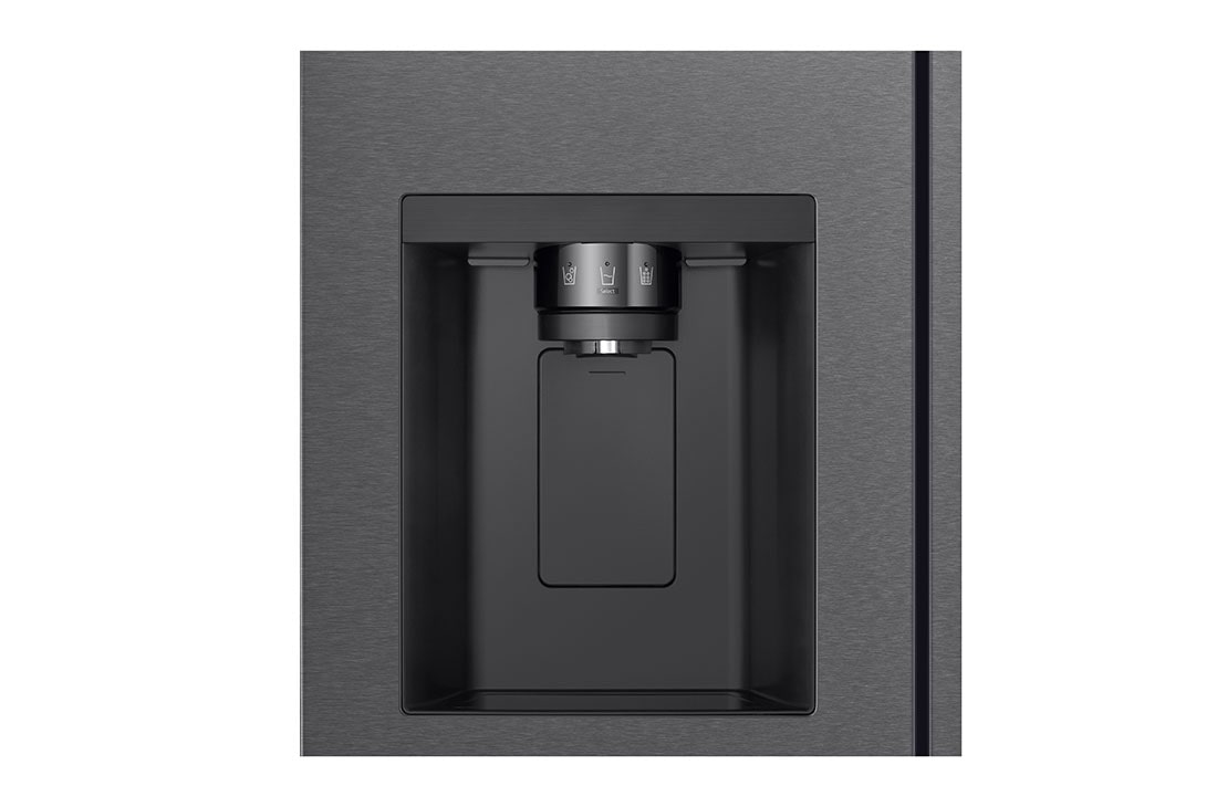 LG 638L Door in Door™ Side by Side (Matte Black), Energiklasse E, Vann/isdispenser med vanntilkobling, Smart Diagnosis™ , micom, GSJC40EPPE, thumbnail 8