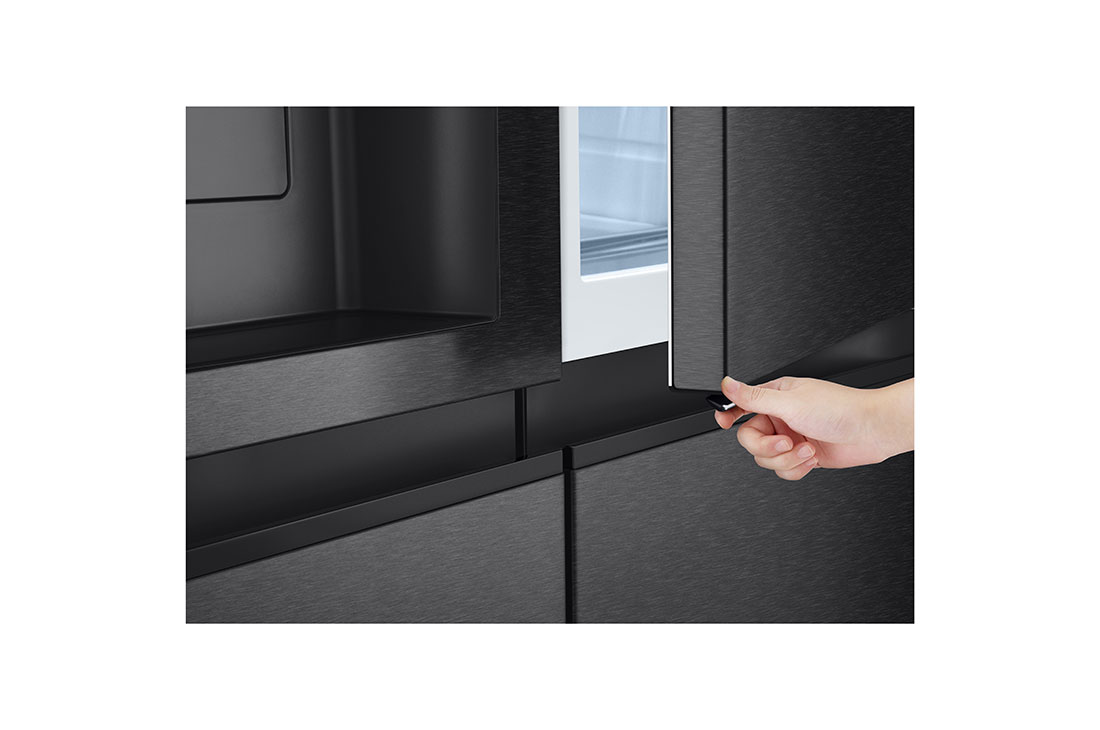 LG 638L Door in Door™ Side by Side (Matte Black), Energiklasse E, Vann/isdispenser med vanntilkobling, Smart Diagnosis™ , right, GSJC40EPPE, thumbnail 13