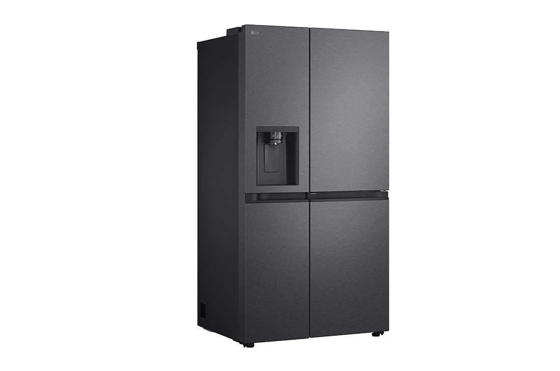 LG 638L Door in Door™ Side by Side (Matte Black), Energiklasse E, Vann/isdispenser med vanntilkobling, Smart Diagnosis™ , side, GSJC40EPPE, thumbnail 14
