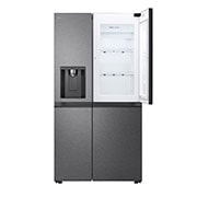 LG 638L Door in Door™ Side by Side (Matte Black), Energiklasse E, Vann/isdispenser med vanntilkobling, Smart Diagnosis™ , Front open, GSJC40EPPE, thumbnail 3