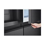 LG 638L Door in Door™ Side by Side (Matte Black), Energiklasse E, Vann/isdispenser med vanntilkobling, Smart Diagnosis™ , right, GSJC40EPPE, thumbnail 13