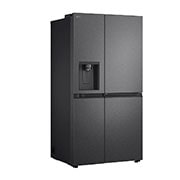 LG 638L Door in Door™ Side by Side (Matte Black), Energiklasse E, Vann/isdispenser med vanntilkobling, Smart Diagnosis™ , side, GSJC40EPPE, thumbnail 14