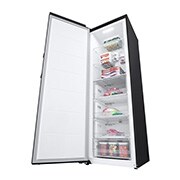 LG                             324L Frittstående fryseskap (Matte Black) - Energiklasse D,  Total No Frost, Express Freeze , Perspective, GFT41MCGSF, thumbnail 8
