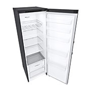 LG 386L Frittstående kjøleskap (Matte Black) - Energiklasse D, Door Cooling™, LINEARCooling™, Moist Balance Crisper™, Top-bottom perspective with front open, GLT51MCGSF, thumbnail 12