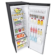 LG 386L Frittstående kjøleskap (Matte Black) - Energiklasse D, Door Cooling™, LINEARCooling™, Moist Balance Crisper™, side view, GLT51MCGSF, thumbnail 17