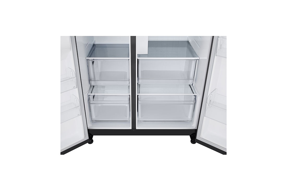 LG 638L Side by Side (Matte Black), Energiklasse E, Vann/isdispenser med vanntilkobling, Smart Diagnosis™, Dispenser1, GSLC40EPPE, thumbnail 7