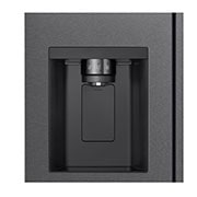 LG 638L Side by Side (Matte Black), Energiklasse E, Vann/isdispenser med vanntilkobling, Smart Diagnosis™, Front Right Open Food, GSLC40EPPE, thumbnail 10