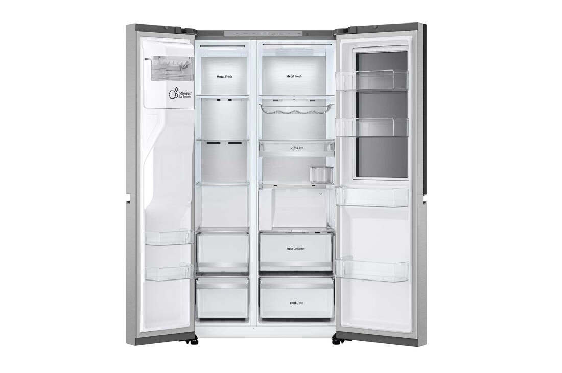 LG 628L InstaView Door in Door™ Side by Side (Metal Sorbet), Energiklasse D, Vann/isdispenser med vanntilkobling, Smart Diagnosis™ med Wi-Fi, GSXV90BSAE, GSXE90MBAD, thumbnail 12