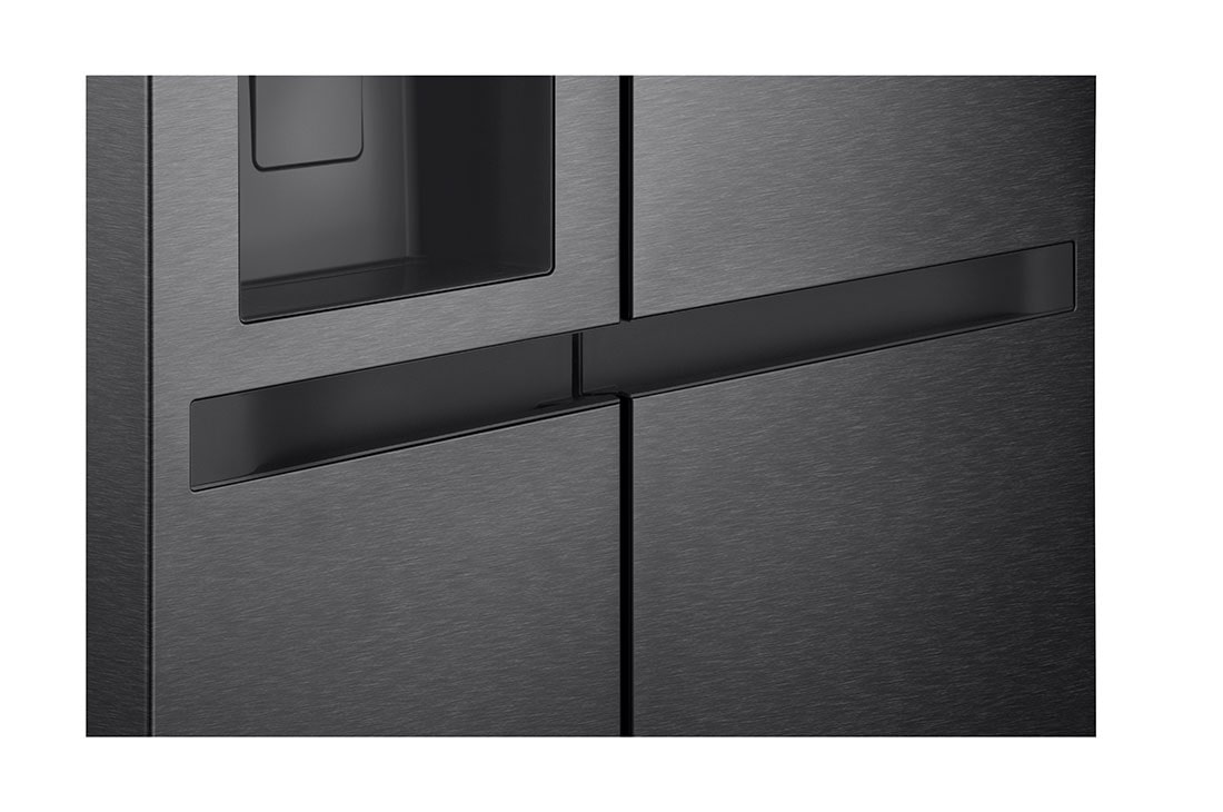 LG 641L Door in Door™ Side by Side (Matte Black), Energiklasse E, Vann/isdispenser uten vanntilkobling, Smart Diagnosis™ , Dispencer, GSLC41EPPE, thumbnail 4