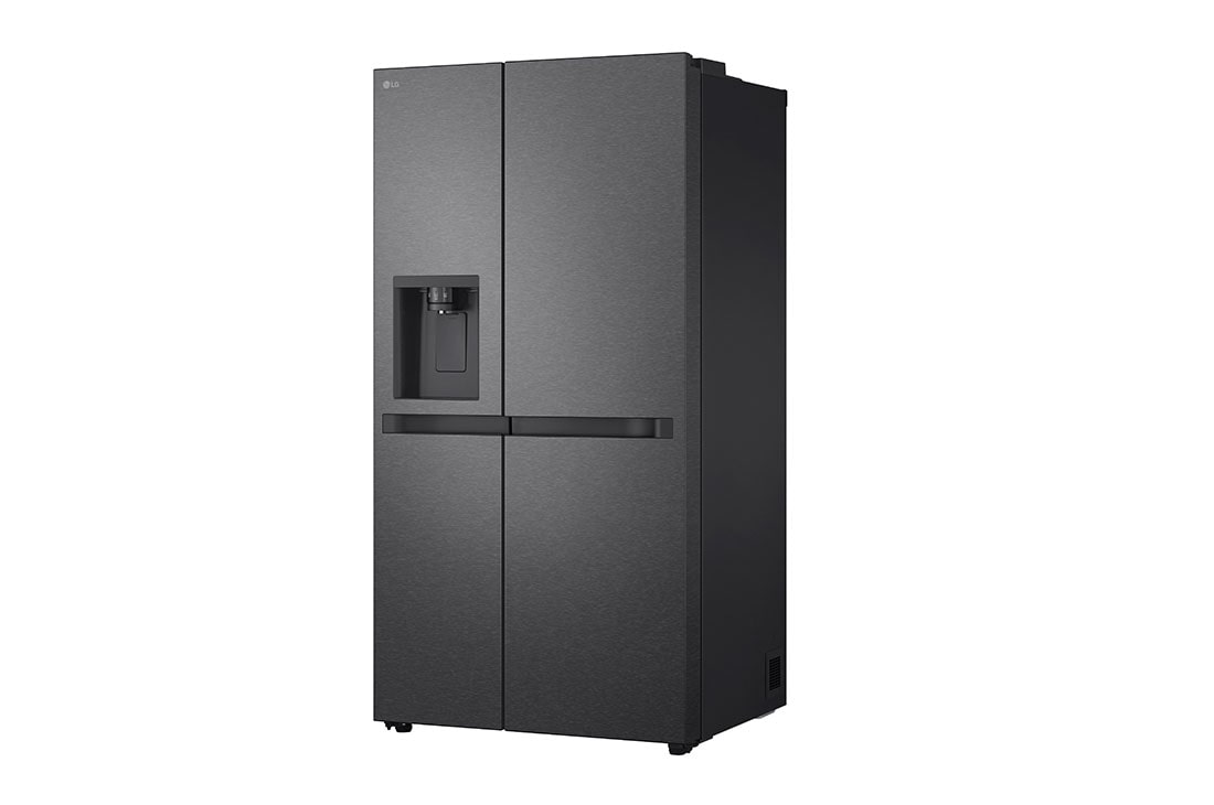 LG 641L Door in Door™ Side by Side (Matte Black), Energiklasse E, Vann/isdispenser uten vanntilkobling, Smart Diagnosis™ , left perspective, GSLC41EPPE, thumbnail 14