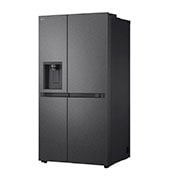 LG 641L Door in Door™ Side by Side (Matte Black), Energiklasse E, Vann/isdispenser uten vanntilkobling, Smart Diagnosis™ , left perspective, GSLC41EPPE, thumbnail 14