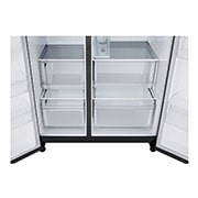 LG 641L Door in Door™ Side by Side (Matte Black), Energiklasse E, Vann/isdispenser uten vanntilkobling, Smart Diagnosis™ , inside view, GSLC41EPPE, thumbnail 8