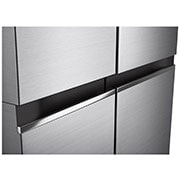 LG 662L Side by Side (Prime Silver), Energiklasse E , Smart Diagnosis™, side door view, GSBC40PYPE, thumbnail 6
