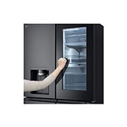 LG 638L InstaView French Door (Essence Black) - Energiklasse E, Vann/isdispenser med vanntilkobling, Smart Diagnosis™ med Wi-Fi, Touch display , GMG960EVJE, thumbnail 11