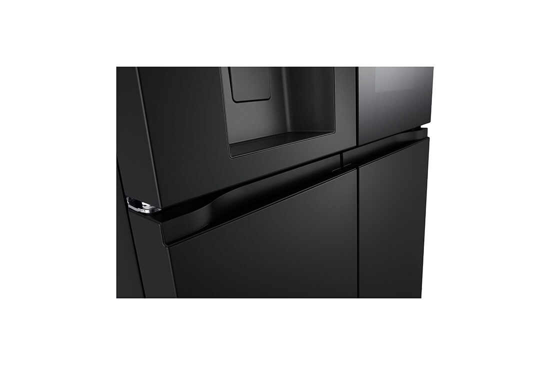 LG 508L InstaView French Door (Matte Black) - Energiklasse E, Vand-/isdispenser med vandtilkobling, Smart Diagnosis™ med Wi-Fi, GMG860EPBE, thumbnail 3