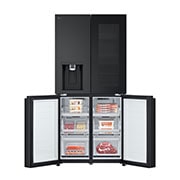 LG 508L InstaView French Door (Matte Black) - Energiklasse E, Vand-/isdispenser med vandtilkobling, Smart Diagnosis™ med Wi-Fi, GMG860EPBE, thumbnail 12