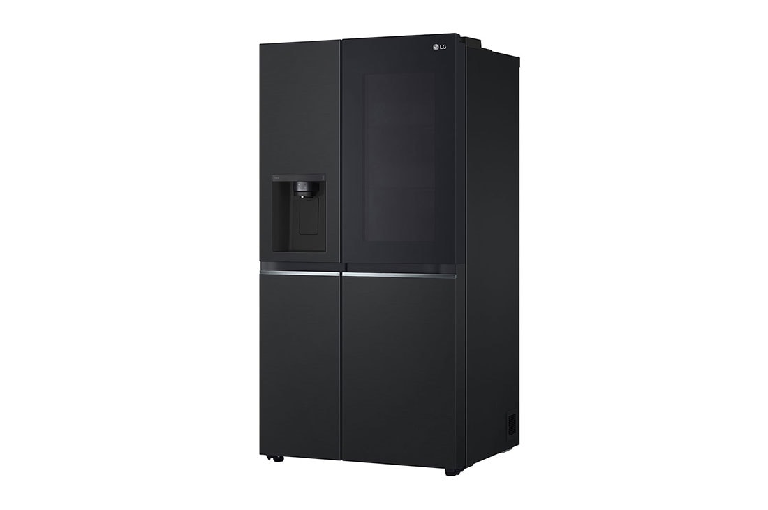 LG 635L InstaView™ Side by Side (Matte Black), Energiklasse E, Vann/isdispenser uten vanntilkobling, Smart Diagnosis™ med Wi-Fi, Left side view , GSGV81EPLL, thumbnail 15