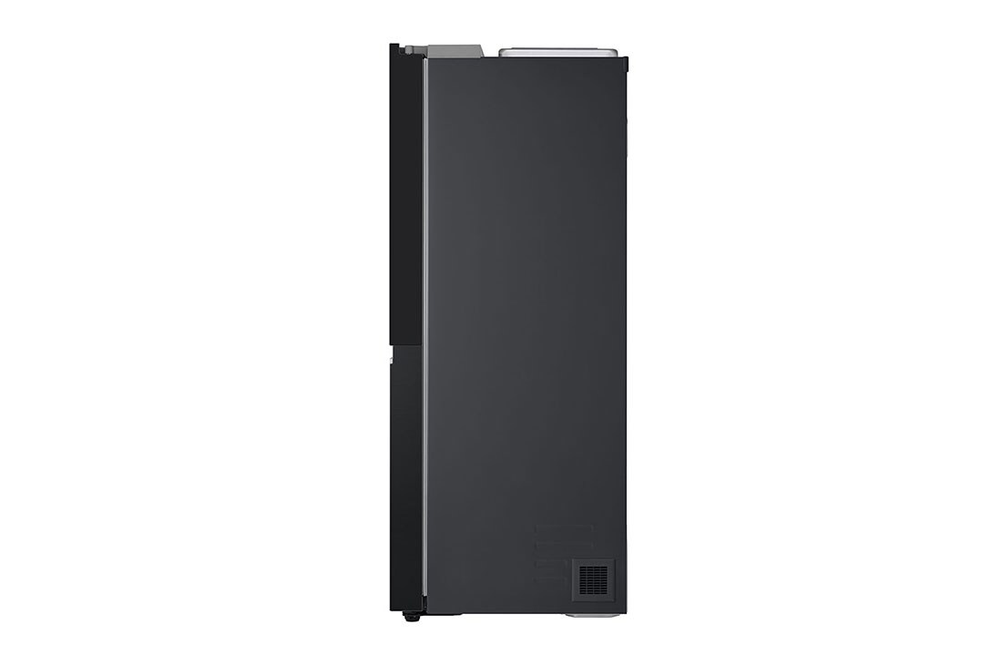 LG 635L InstaView™ Side by Side (Matte Black), Energiklasse E, Vann/isdispenser uten vanntilkobling, Smart Diagnosis™ med Wi-Fi, Side view, GSGV81EPLL, thumbnail 16