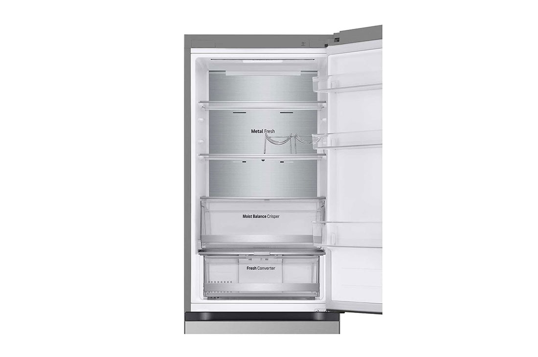 LG 1.86M 344L Kombiskap(Prime Silver) - Energiklasse D, Nature Fresh, Door Cooling+™ og Smart Diagnosis™ med Wi-Fi, duct view, GBV5150DPY, thumbnail 6