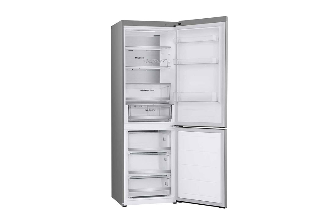 LG 1.86M 344L Kombiskap(Prime Silver) - Energiklasse D, Nature Fresh, Door Cooling+™ og Smart Diagnosis™ med Wi-Fi, left side, GBV5150DPY, thumbnail 12