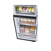 LG 186M 349L Kombiskap(Essence Black) - Energiklasse C, InstaView™, Nature Fresh, Door Cooling+™ Smart Diagnosis™ med Wi-Fi, BottomCloseUp_Food2, GBG5160CEV, thumbnail 10