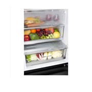 LG 186M 349L Kombiskap(Essence Black) - Energiklasse C, InstaView™, Nature Fresh, Door Cooling+™ Smart Diagnosis™ med Wi-Fi, Detail3_Cover_Food, GBG5160CEV, thumbnail 7
