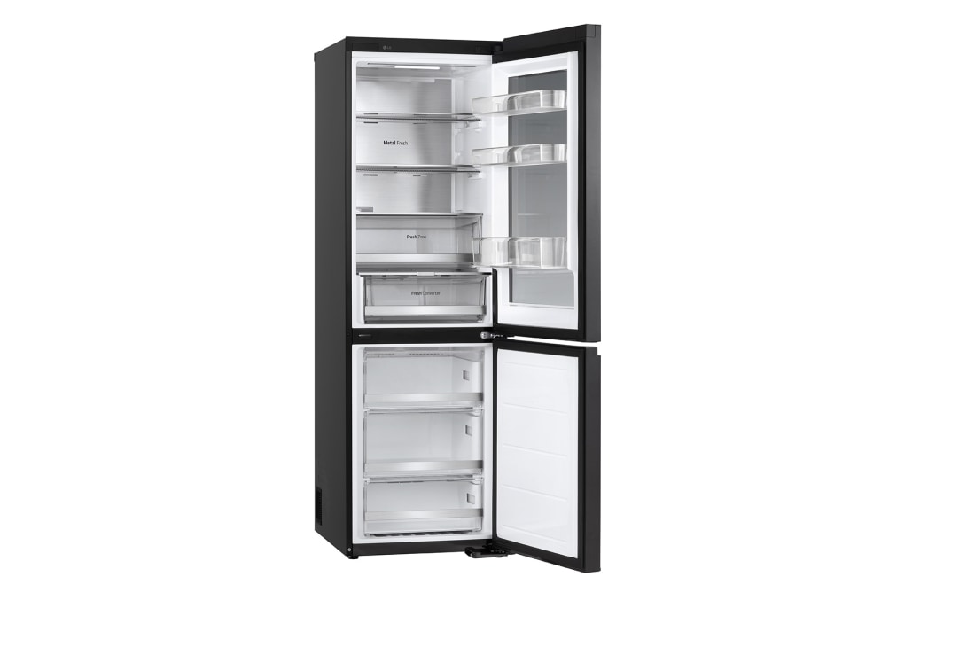 LG 186M 349L Kombiskap(Essence Black) - Energiklasse C, InstaView™, Nature Fresh, Door Cooling+™ Smart Diagnosis™ med Wi-Fi, LeftSideOpen, GBG5160CEV, thumbnail 14