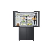 LG 638L InstaView Craft Ice French Door Side-by-Side (Essence Black Steel) - Energiklasse E, Vann/isdispenser med vanntilkobling, Smart Diagnosis™ med Wi-Fi, front top open door food, GMG960EVEE, thumbnail 4