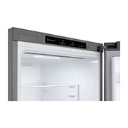 LG 1.86M 344L Kombiskap(Prime Silver) - Energiklasse A, Nature Fresh, Door Cooling+™ og Smart Diagnosis™, toppdør sett nedenfra uten mat, GBV3100APY, thumbnail 6