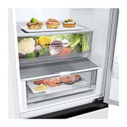LG 1.86M 344L Kombiskap(Hvit) - Energiklasse A, Nature Fresh, Door Cooling+™ og Smart Diagnosis™, toppdørsutsikt med mat, GBV3100ASW, thumbnail 7