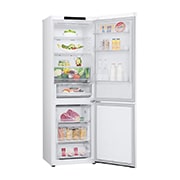 LG 1.86M 344L Kombiskap(Hvit) - Energiklasse A, Nature Fresh, Door Cooling+™ og Smart Diagnosis™, venstre sidevisning, GBV3100ASW, thumbnail 12