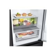 LG 1.86M 344L Kombiskap(Essence Matte Black) - Energiklasse A, Door Cooling™ och Smart Diagnosis™ , 1.86M 344L Kombiskap(Essence Matte Black) - Energiklasse A, Door Cooling™ och Smart Diagnosis™ , GBV3100AEP, thumbnail 5