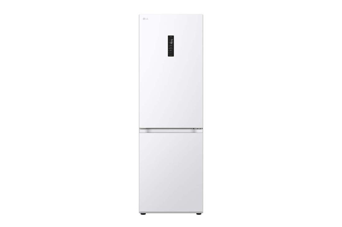 LG 1.86M 344L Kombiskap(Hvit) - Energiklasse E, Nature Fresh, Door Cooling⁺™ og Smart Diagnosis™ med Wi-Fi, foran, GBV7170ESW